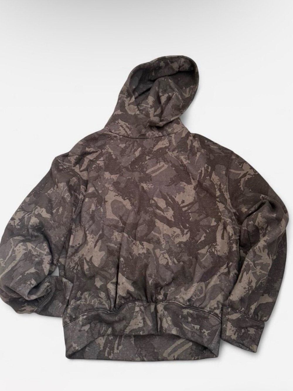 Urban Outfitters Gray Camo Hooded Sweatshirt